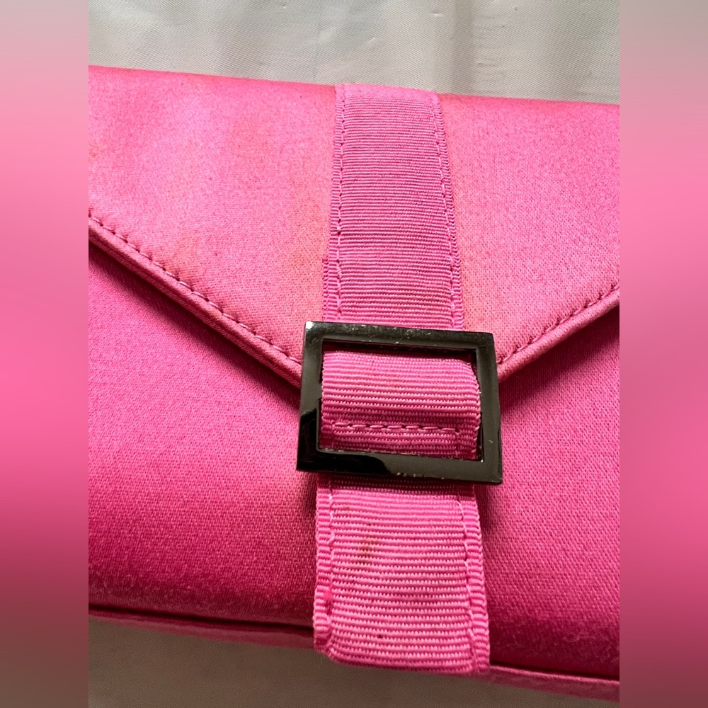Yves Saint Laurent Novelty Clutch Bag Pink mirror pouch with zipper charm - Picture 5 of 14